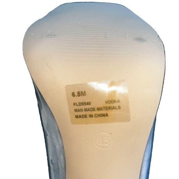 CAPE ROBBIN Dressy CLEAR Cork Square Peep Toe Ankle Block Lace Up BOOTIE Sz 6.5 - Picture 5 of 12